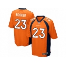 Men's Nike Denver Broncos #23 Devontae Booker Game Orange Team Color NFL Jersey