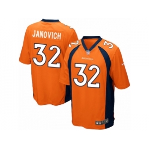 Men's Nike Denver Broncos #32 Andy Janovich Game Orange Team Color NFL Jersey