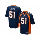 Men's Nike Denver Broncos #51 Todd Davis Game Navy Blue Alternate NFL Jersey