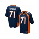 Men's Nike Denver Broncos #71 Donald Stephenson Game Navy Blue Alternate NFL Jersey