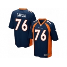 Men's Nike Denver Broncos #76 Max Garcia Game Navy Blue Alternate NFL Jersey