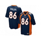 Men's Nike Denver Broncos #86 John Phillips Game Navy Blue Alternate NFL Jersey