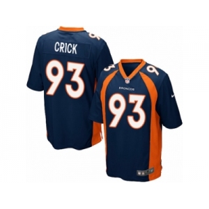 Men's Nike Denver Broncos #93 Jared Crick Game Navy Blue Alternate NFL Jersey