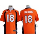 nike nfl jerseys denver broncos #18 manning orange[game c patch]