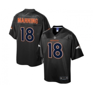 nike nfl jerseys denver broncos #18 peyton manning black reverse fashion[game]