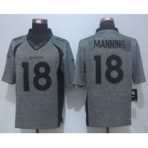 nike nfl jerseys denver broncos #18 peyton manning gray[game]