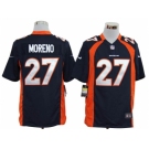 nike nfl jerseys denver broncos #27 moreno blue[game]