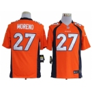 nike nfl jerseys denver broncos #27 moreno orange[game]