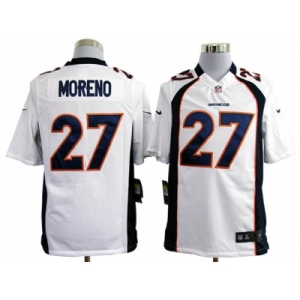 nike nfl jerseys denver broncos #27 moreno white[game]