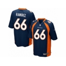 nike nfl jerseys denver broncos #66 manny ramirez  blue [Game]