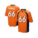 nike nfl jerseys denver broncos #66 manny ramirez orange [Game]