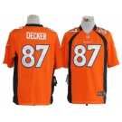 nike nfl jerseys denver broncos #87 eric decker orange[game]