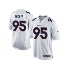 nike nfl jerseys denver broncos #95 wolfe white[new game]