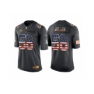 Men Denver Broncos #58 Von Miller Anthracite Salute to Service USA Flag Fashion Jersey