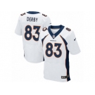 Men Nike Denver Broncos #83 A.J. Derby Elite White NFL Jersey