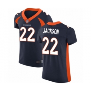 Men's Denver Broncos #22 Kareem Jackson Navy Blue Alternate Vapor Untouchable Elite Player Football Jersey