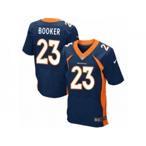 Men's Nike Denver Broncos #23 Devontae Booker Elite Navy Blue Alternate NFL Jersey