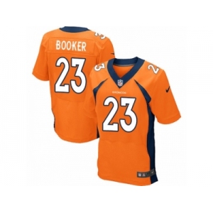 Men's Nike Denver Broncos #23 Devontae Booker Elite Orange Team Color NFL Jersey