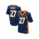 Men's Nike Denver Broncos #27 Brendan Langley Elite Navy Blue Alternate NFL Jersey