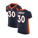 Men's Nike Denver Broncos #30 Phillip Lindsay Navy Blue Alternate Vapor Untouchable Elite Player NFL Jersey