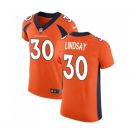 Men's Nike Denver Broncos #30 Phillip Lindsay Orange Team Color Vapor Untouchable Elite Player NFL Jersey