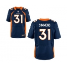 Men's Nike Denver Broncos #31 Justin Simmons Elite Navy Blue Alternate NFL Jersey