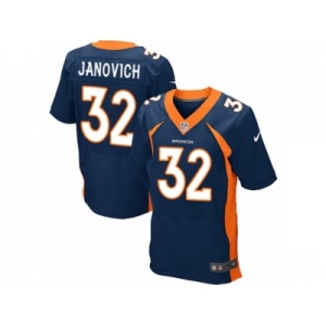 Men's Nike Denver Broncos #32 Andy Janovich Elite Navy Blue Alternate NFL Jersey