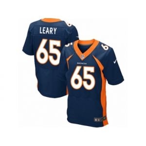 Men's Nike Denver Broncos #65 Ronald Leary Elite Navy Blue Alternate NFL Jersey