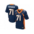 Men's Nike Denver Broncos #71 Donald Stephenson Elite Navy Blue Alternate NFL Jersey