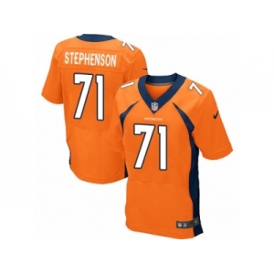 Men's Nike Denver Broncos #71 Donald Stephenson Elite Orange Team Color NFL Jersey