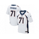 Men's Nike Denver Broncos #71 Donald Stephenson Elite White NFL Jersey