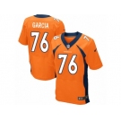 Men's Nike Denver Broncos #76 Max Garcia Elite Orange Team Color NFL Jersey