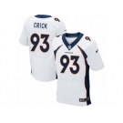 Men's Nike Denver Broncos #93 Jared Crick Elite White NFL Jersey