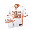 Men's Nike Denver Broncos #95 Derek Wolfe Elite White Drift Fashion NFL Jersey