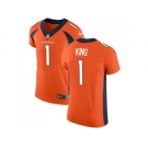 Nike Denver Broncos #1 Marquette King Orange Team Color Men Stitched NFL Vapor Untouchable Elite Jersey