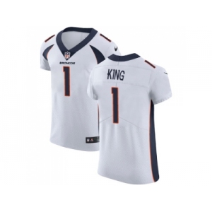 Nike Denver Broncos #1 Marquette King White Men Stitched NFL Vapor Untouchable Elite Jersey