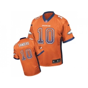 Nike Denver Broncos #10 Emmanuel Sanders Orange Team Color Men's Stitched NFL Elite Drift Fashion Jersey