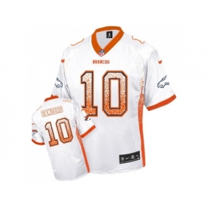 Nike Denver Broncos #10 Emmanuel Sanders White Men's Stitched NFL Elite Drift Fashion Jersey