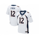 Nike Denver Broncos #12 Paxton Lynch White Men's Stitched NFL New Elite Jersey[Lynch]