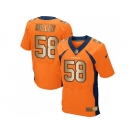 Nike Denver Broncos #58 Von Miller Orange Team Color Men's Stitched NFL New Elite Gold Jersey