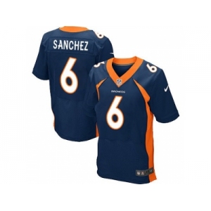 Nike Denver Broncos #6 Mark Sanchez Navy Blue Alternate Men's Stitched NFL New Elite Jersey