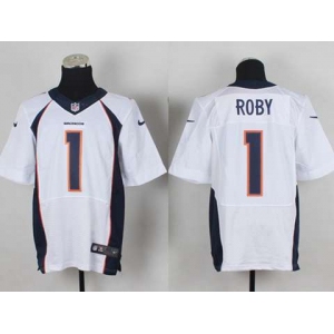 nike nfl jerseys denver broncos #1 roby white[new Elite]