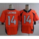 nike nfl jerseys denver broncos #14 latimer orange[new Elite]