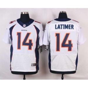 nike nfl jerseys denver broncos #14 latimer white[new Elite]