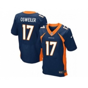 nike nfl jerseys denver broncos #17 osweiler blue[Elite]
