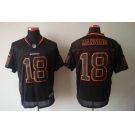 nike nfl jerseys denver broncos #18 manning black[Elite lights out]