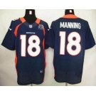 nike nfl jerseys denver broncos #18 manning blue[Elite 50th Patch]