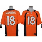 nike nfl jerseys denver broncos #18 manning orange[Elite c patch]