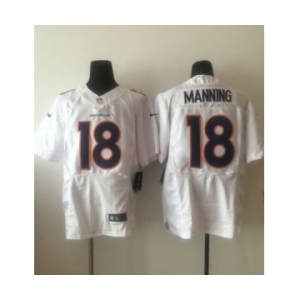 nike nfl jerseys denver broncos #18 peyton manning all white[new Elite]