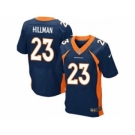 nike nfl jerseys denver broncos #23 ronnie hillman blue[Elite][hillman]